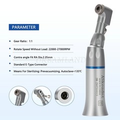 5xDental Low Speed Contra Angle Handpiece Latch E-Type 2.35mm Autoclavable 135°C