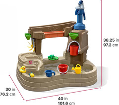 Step 2 Pump & Splash Discovery Pond Water Table, Kids Water Sensory Activity Poo