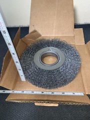 Weiler Wheel Brush 7″ Wheel Dia 7/8″ Face 2″ HOLE 0.0140″ Wire Dia Crimped NEW