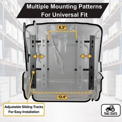 Universal Forklift Seat for Cat, Clark, Komatsu, Nissan, Yale, Toyota, Hyster