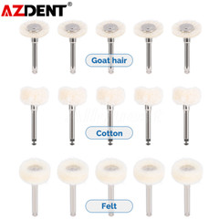 AZDENT Dental Polishing Buffing Wheel Brushes RA 2.35mm Shank for Rotary Tool