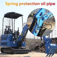 FREE SHIP 1.8Ton Mini Excavator 4000lb Digger KUBOTA Pilot Digger 7Attachment
