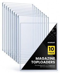 HYARUAT 9×11.5 Standard Magazine – 9 x 11.5 in, 10 Pack, Clear Blue Tint
