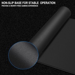 Large Gaming Mouse Pad, 31.5″ x15.7″ 31.5 inches x 15.7 inches, Black
