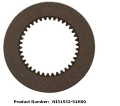 9I2820 31532-51H00 FOR NISSAN,124U3-82351B, BK-703-100-9000 FRICTION DISC