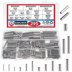 295-Piece Stainless Steel Roll Pin Assortment Kit – Spring Dowels Slotted Ten…