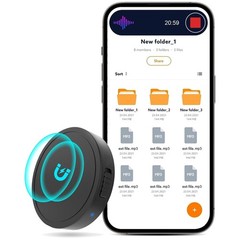 Magnetic Voice Activated Recorder – 70 Hours Battery