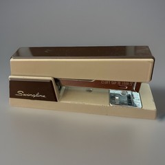 Swingline 737 Vintage Stapler | Brown/Tan Mid Century Modern | 5” | Made In USA