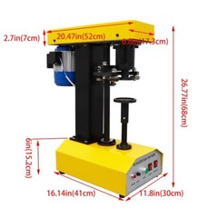 110V Can Sealing Machine 370W Electric Tin Can Sealer Semi-Automatic Can Seam