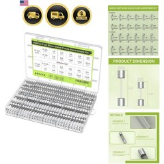360Pcs Fast Blow Glass Fuse Assortment Kit 24 Values Automotive Fuses Kit 250…