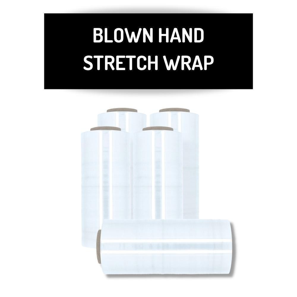 18″ x 1500′ 80 Gauge Stretch 3″Core Blown Hand Film Stretch Wrap Clear 1 Roll