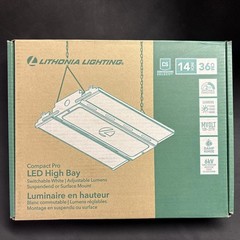 15.27-in x 11.5-in 1-Light 18000-Lumen Adjustable-Lumen 5000 K High Bay White