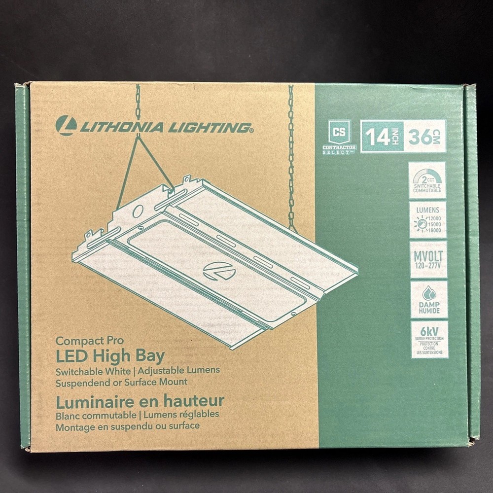 15.27-in x 11.5-in 1-Light 18000-Lumen Adjustable-Lumen 5000 K High Bay White
