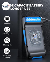 Endoscope Camera with Light, Dual Lens 1080P Industrial Borescope with 8 LED Lig