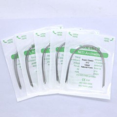 10 Packs Dental Orthosuper Elastic Niti Round Arch Wire Nature Form All Sizes