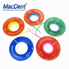 Dental Ortho Elastic Power Chain Rubber Bands Long/Short/Continuous 44 Colors
