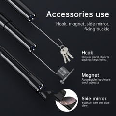 1080P HD LED Handheld Industrial Endoscope 8mm Borescope Inspection Snake Camera