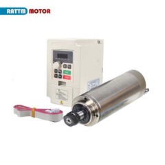 US SHIP】2.2KW 110V Water Cooled Spindle Motor ER20 80MM+2.2KW VFD Drive Inverter