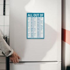 Notepad For Groceries, 6×9 Inches, Blue, Perforated Pages, Durable