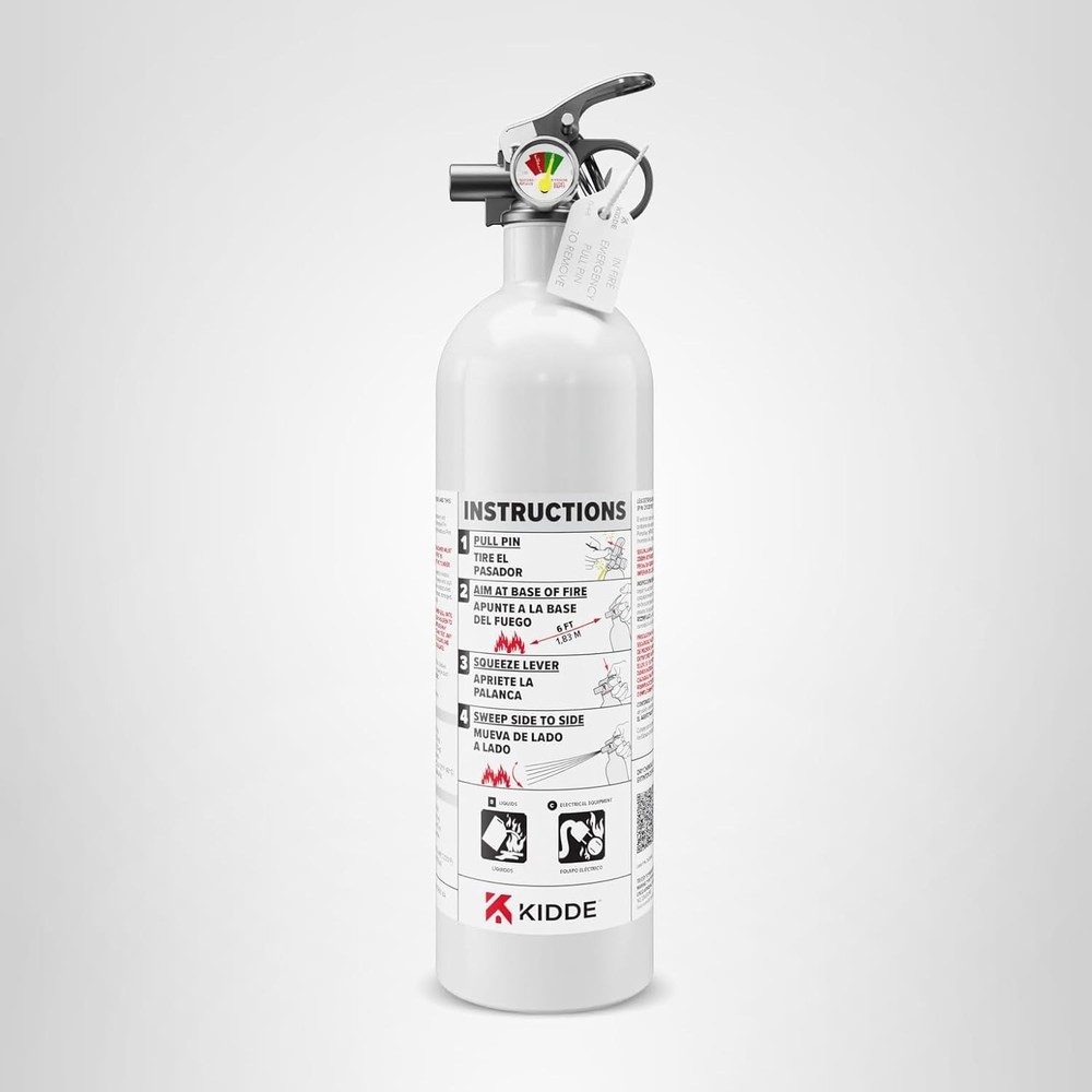 Coast Guard Approved 5BC Marine Fire Extinguisher for Jet Skis Kidde KD57W-5BC