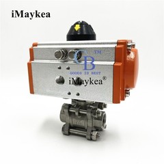 1/2″ NPT Pneumatic Air Actuator Ball Valve Single Acting Spring Return SS304