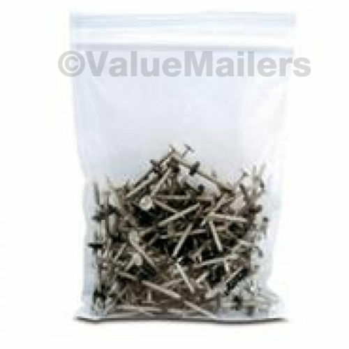3×5 Clear Plastic Zipper Poly Zip Closure Locking Reclosable Bag 2 MiL 100 1000