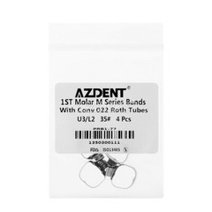 Brackets Ortodoncia Banda Tubo Bucal 1er Molar MBT/Roth .022 Convertible/No Conv