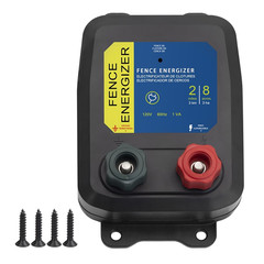 Electric Fence Charger PE2 – 0.10 Joule, 2-Mile/ 8 Acres Plug in Electric Fence