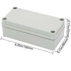 Grey IP67 Waterproof ABS Plastic Universal Electrical Junction Project Box