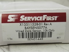 Open Box Service First Trane Wired Zone Sensor Baysen S075A X13511529-01