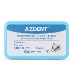 50Sets Dental Orthodontic Buccal Tube 1st 2nd Molar Tube Roth MBT 022/018 AZDENT