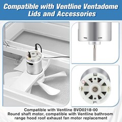 12V DC Fan Motor Compatible with Ventline BVD0218-00 RV Vent Motor Compatible…