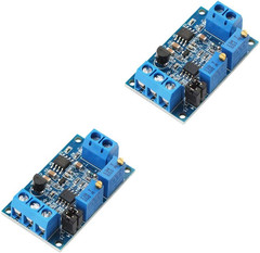 2Pcs Current to Voltage Converter Module 0/4-20Ma to 0-3.3V 0-5V 0-10V Voltage T