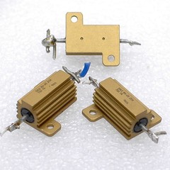 Lot: 26 Dale RH-25 and RH-50 50W 25W Power Resistors 75 ohms 1% Aluminum Housing
