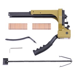 Carton Stapler w/100 Staples for Sealed Boxes, Cartons, Corrugated Cardboard
