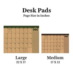 July 2026 – June 2027 Trail + Timber Large Desk Pad Monthly Blotter Calendar