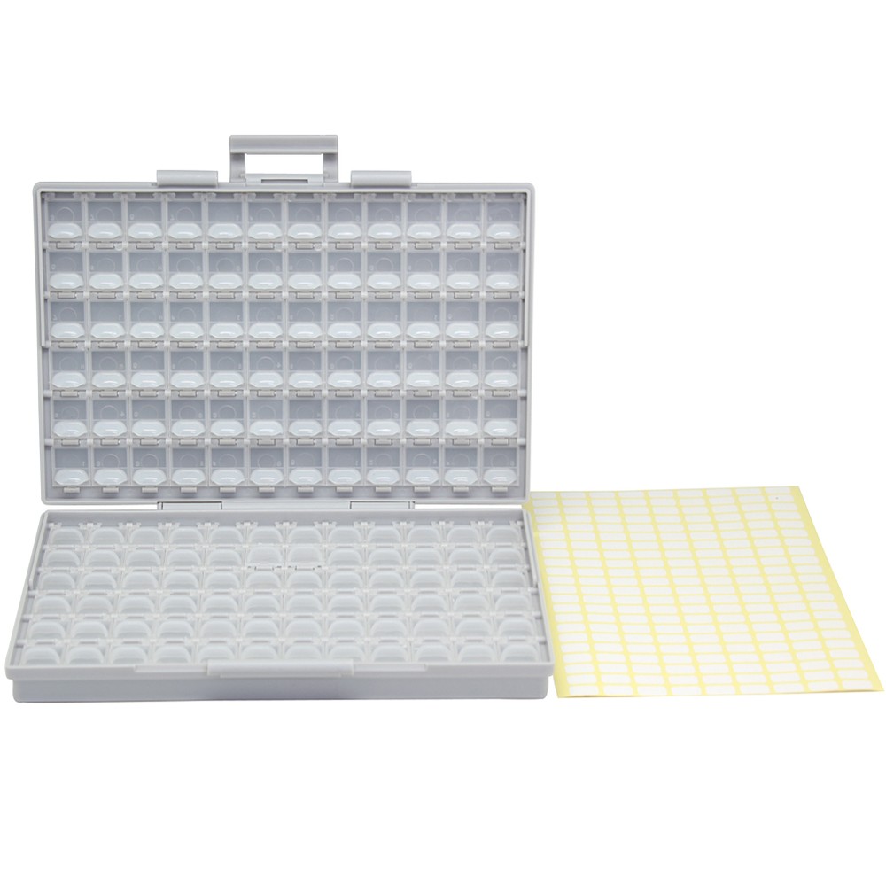 AideTek Box-all Enclosure SMD tiny parts Surface Mount Organizer storage Labels