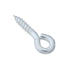 National Hardware N118-190 Screw Eye, #204, 0.216 in Dia Wire, 0.94 in L Thread,