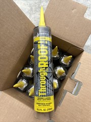 Sashco Through The Roof Clear Synthetic Rubber Roof Sealant 10.5 oz (Case of 12)