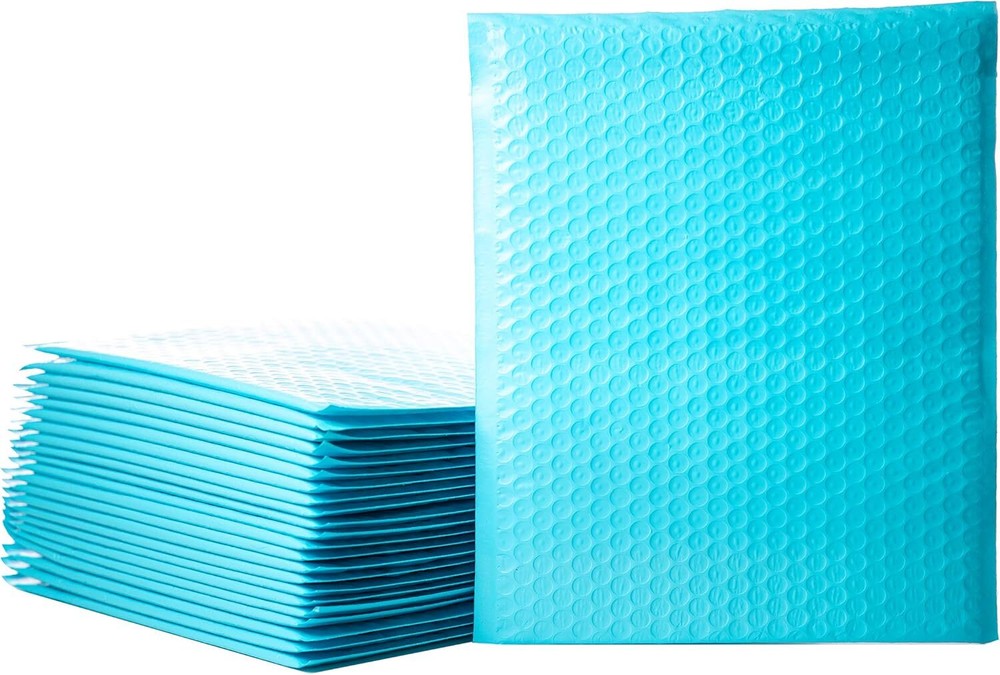 PASTEL BLUE COLOR POLY BUBBLE MAILERS SHIPPING PADDED BAGS MAILING ENVELOPES