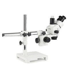 AmScope 7X-135X Trinocular Stereo Boom LED Microscope+8MP HDMI/WiFi/LAN Camera