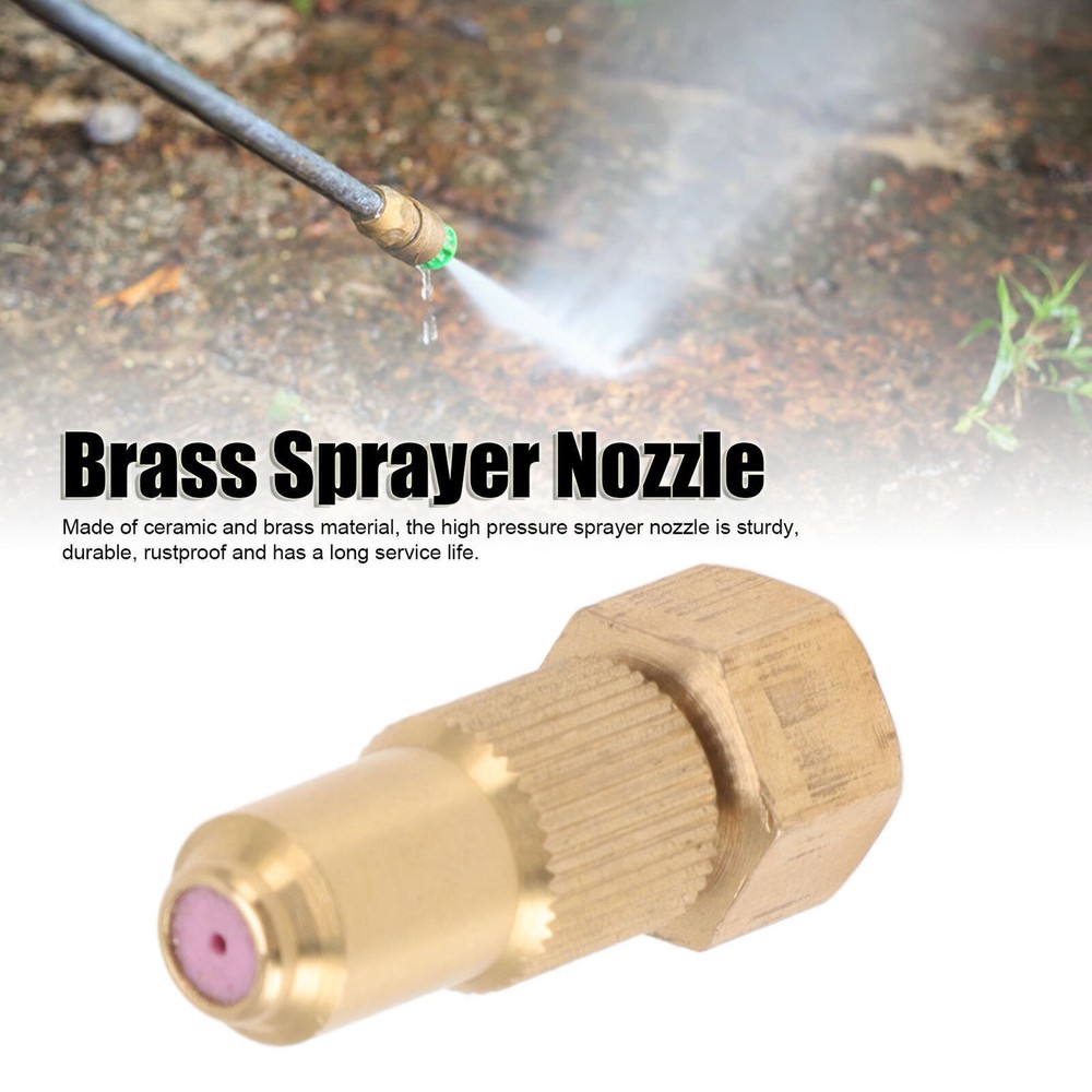 G3/8 Internal Thread High Pressure Sprayer Nozzle Ceramic Brass Watering Tool fo