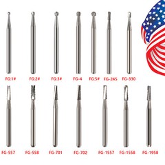 10-100 PCS Dental Lab Clinic Burs Shank Carbide Round Friction Grip FG Bur pa
