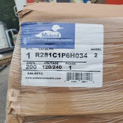 Midwest R281C1P6H034 200 Amp 4-Space 8-Circuit Main Breaker Ringless Meter