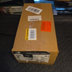 Midwest U041CP RV Electrical Panel 70-Amp Power Outlet Lockable Box