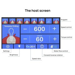 Dental Implant Surgical Brushless Motor Touch Screen With 20:1 LED Contra Angle