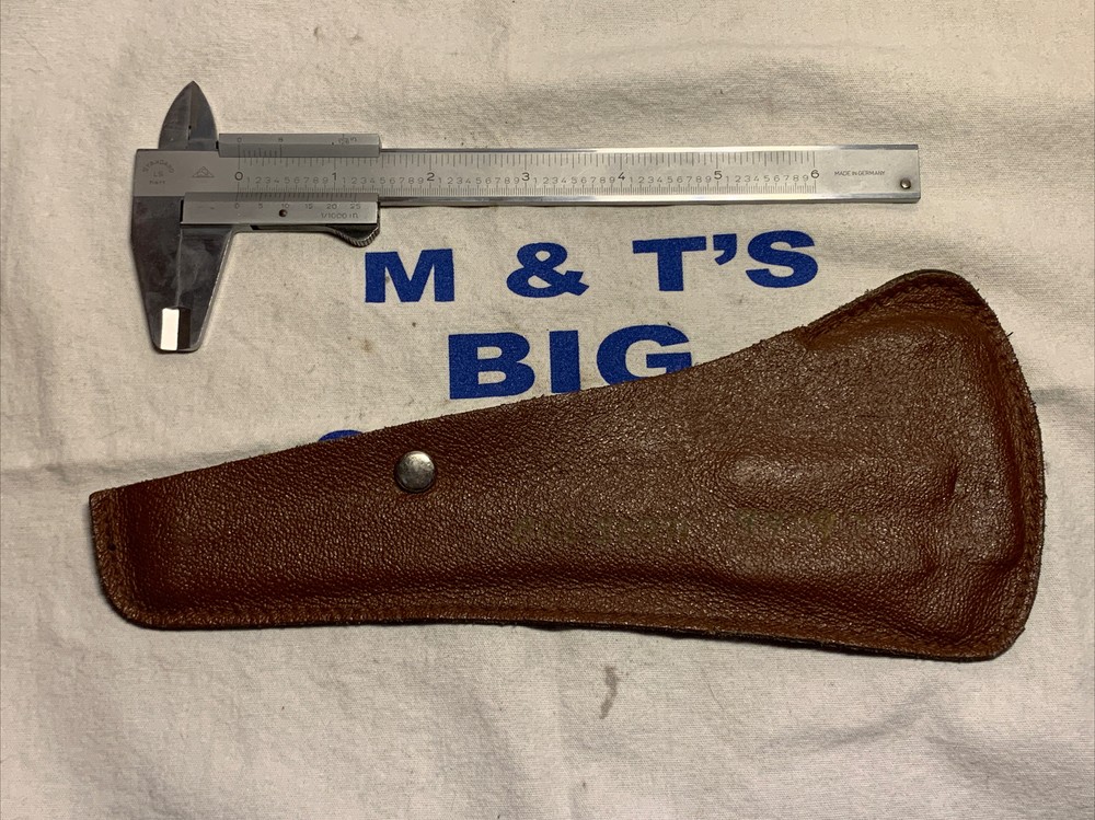 CSE Germany Vernier Caliper Precision Measuring Tool 0-6″ in leather sleeve