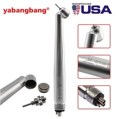 Dental Surgical 45 Degree High Speed Handpiece Push Button Single Spray 4 Holes