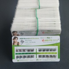 100 Sets Dental Orthodontic Metal MIM Brackets Braces Mini Roth.022 Hooks 345 CE
