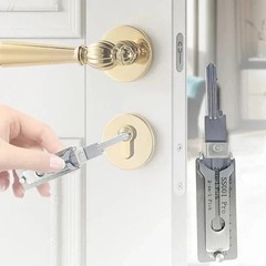 Key Decoder 2 In 1 Portable Lock Picking Set Hook And Pickup Tool Kit Ergonomic